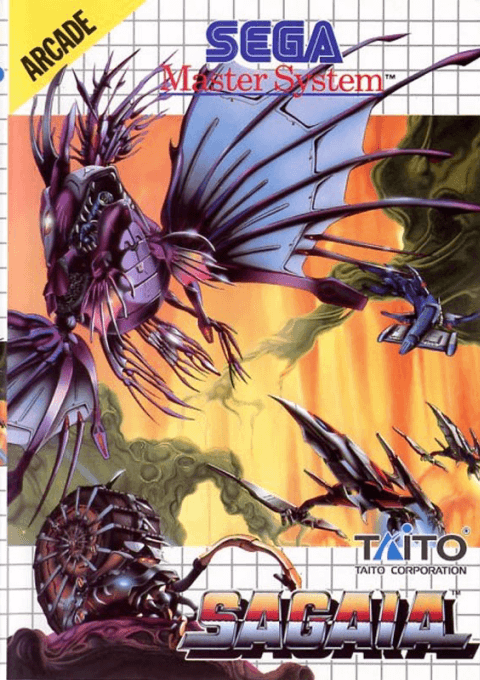 Sagaia box art for Sega Master System